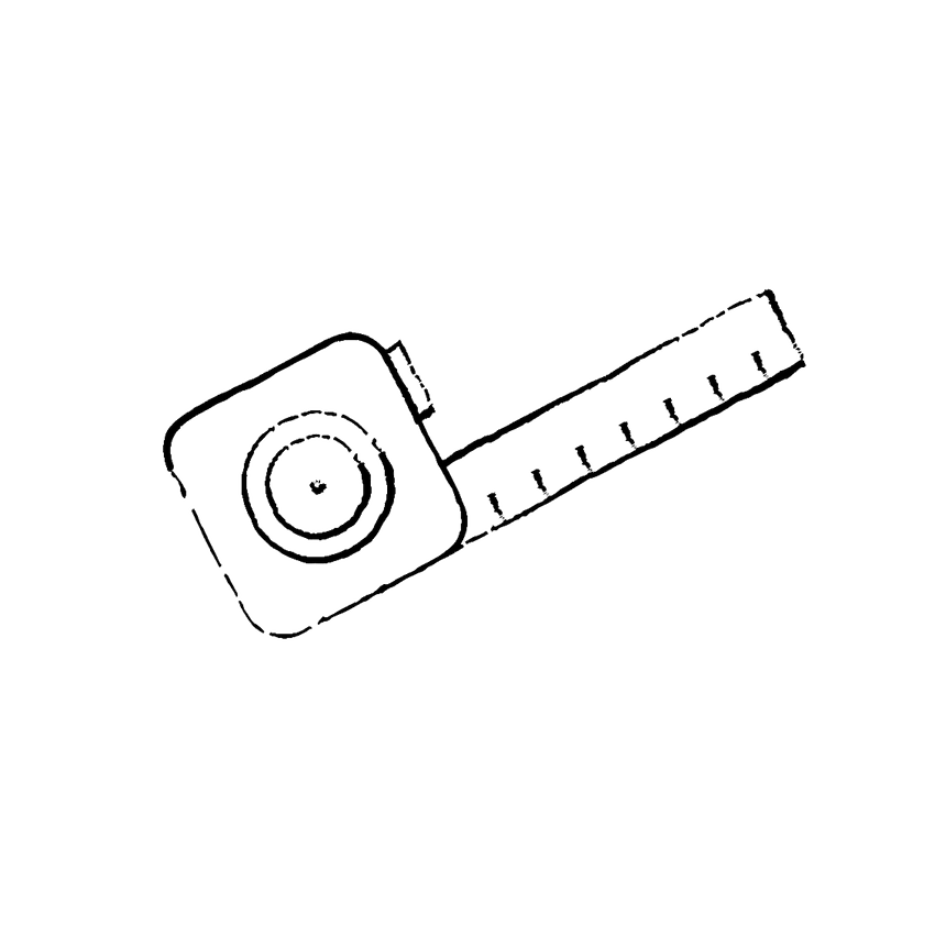 measuring tape illustration