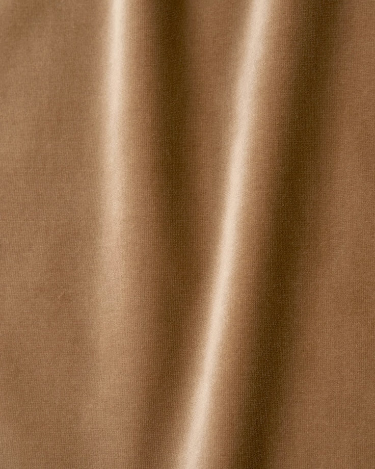 Swatch of Daily Bread, a warm, golden brown Washed Cotton Velvet
