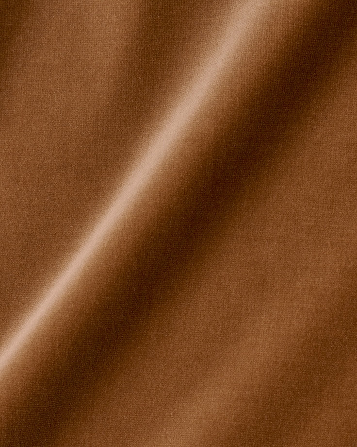 Swatch of Sugar Rush, a luscious caramel Washed Cotton Velvet
