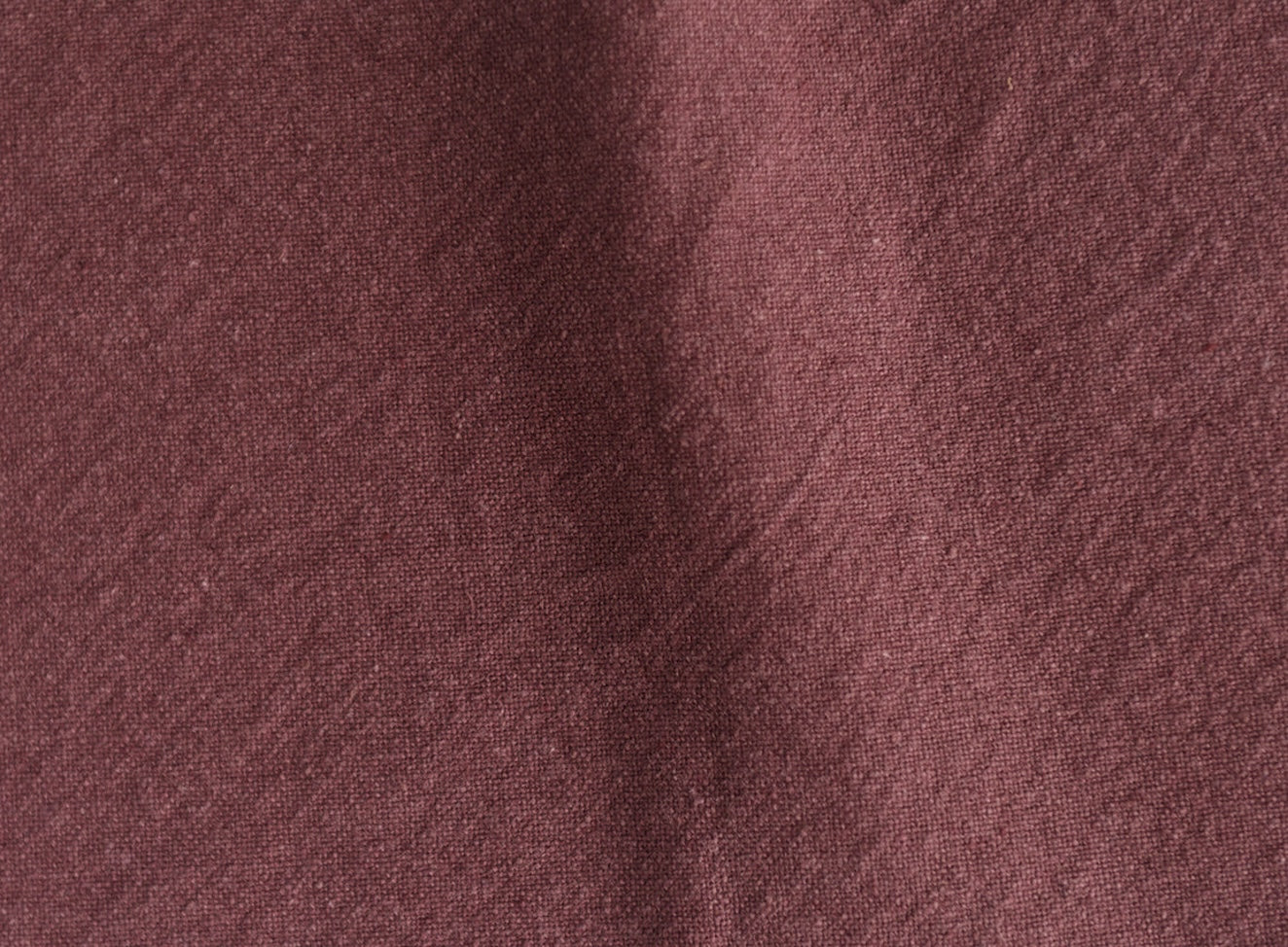 swatch of thread dyed cotton linen summer plum