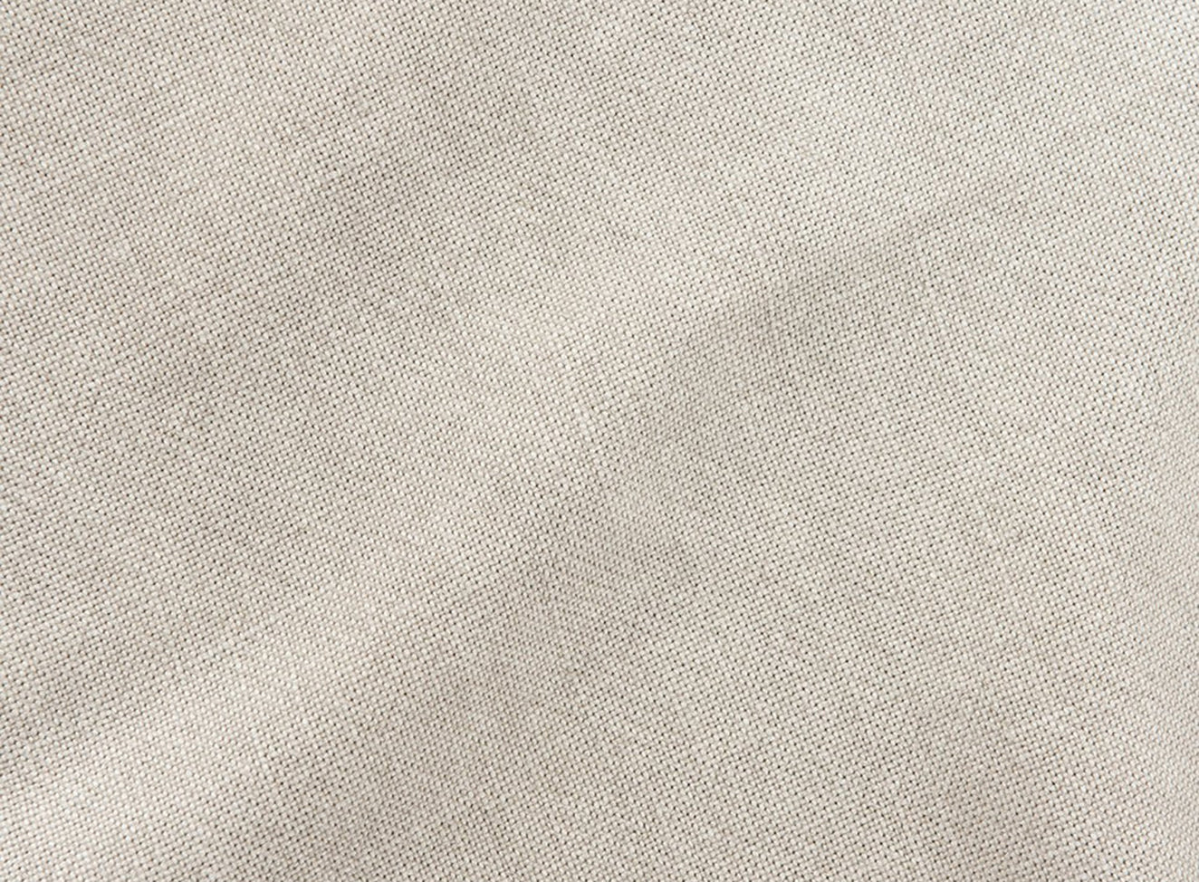 Swatch in Jasmine Rice, a light warm greige Medium Weight Linen