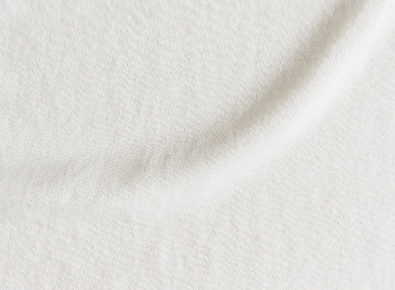 Swatch in Water Lily, a white Light Weight Linen with warm undertones