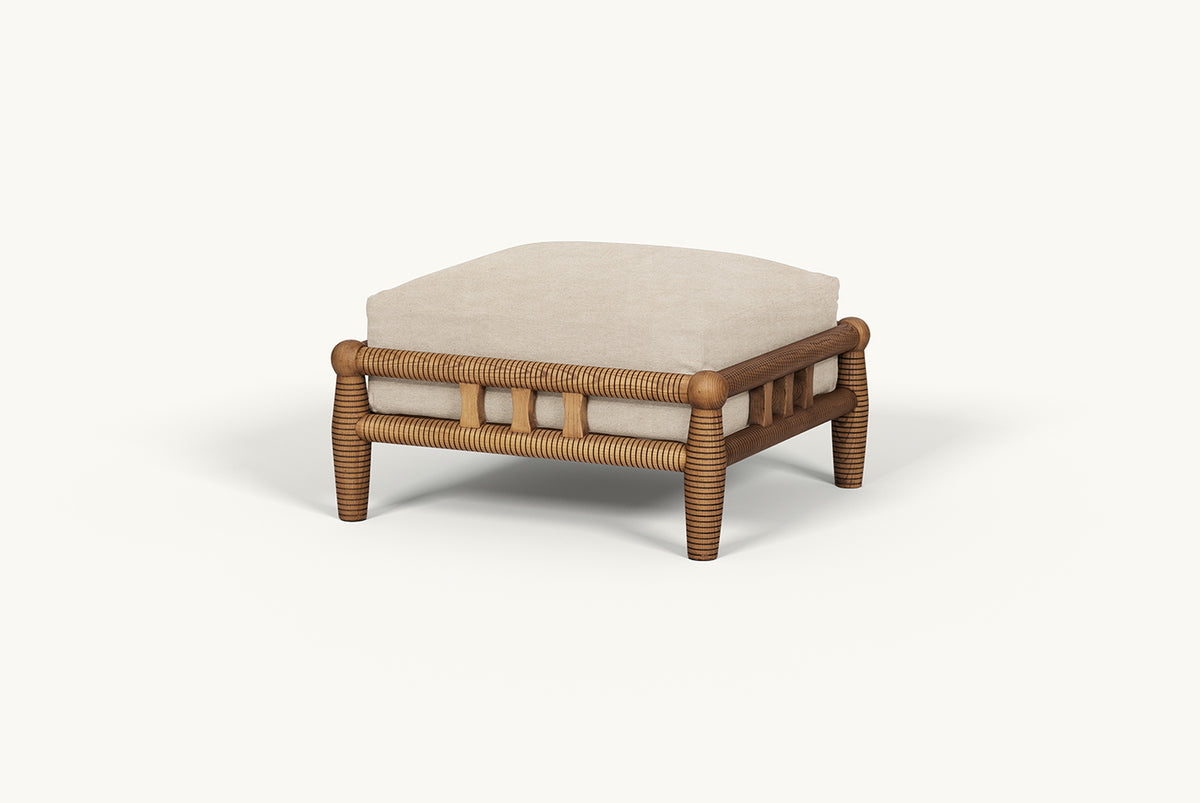 Amazon.com: Acme Bois Velvet Storage Ottoman in Gray : Home