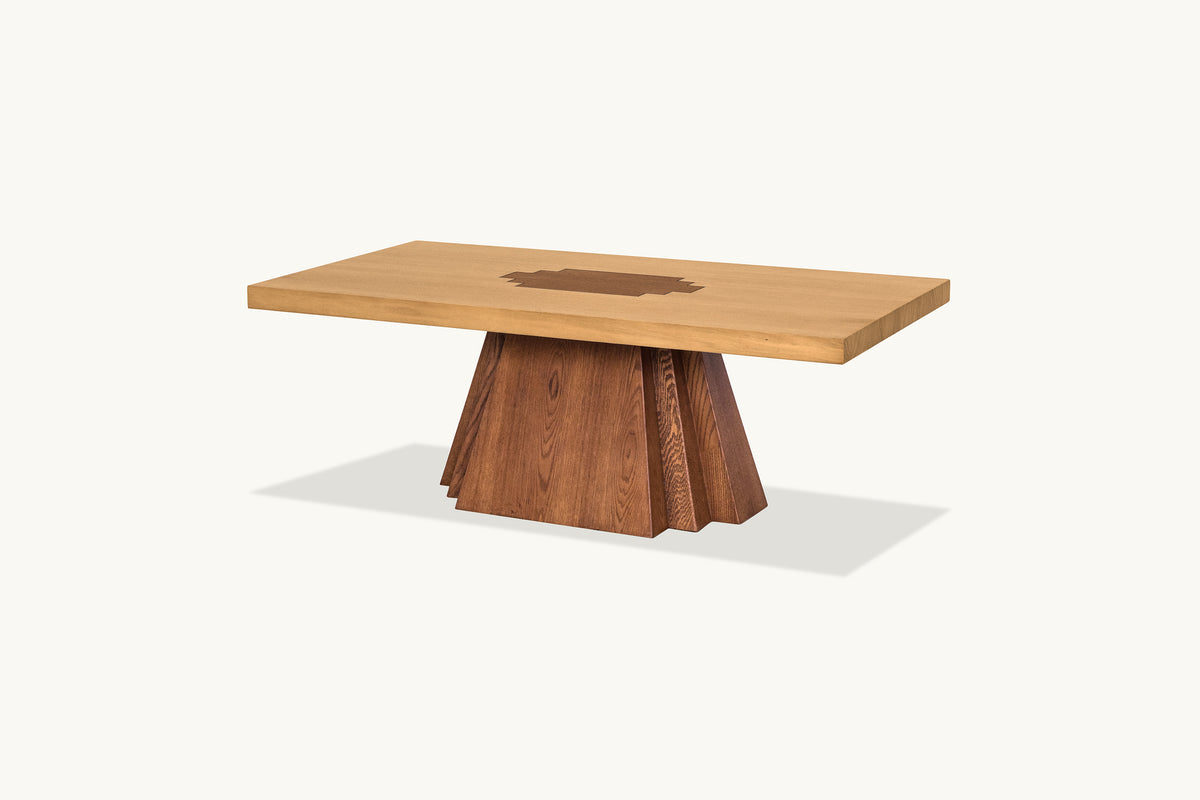 Rigo Coffee Table – Hand-Sanded Red Oak – Sixpenny