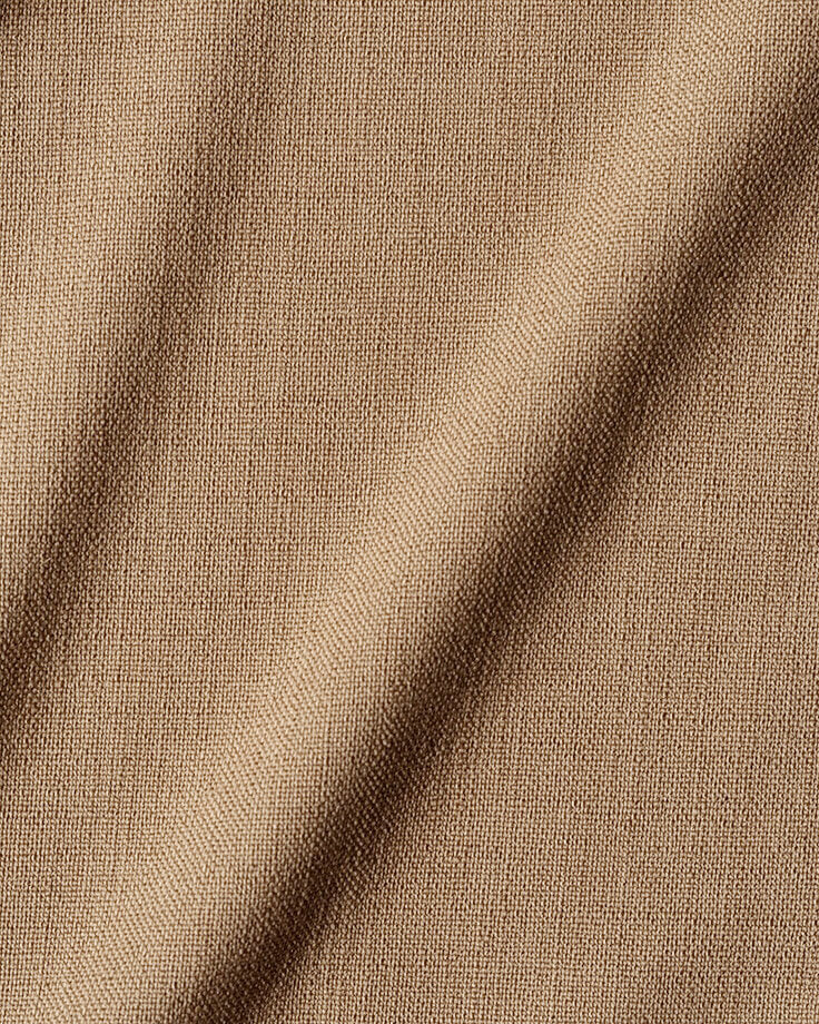 Swatch of Branch Out, a golden brown linen-like recycled polyester.