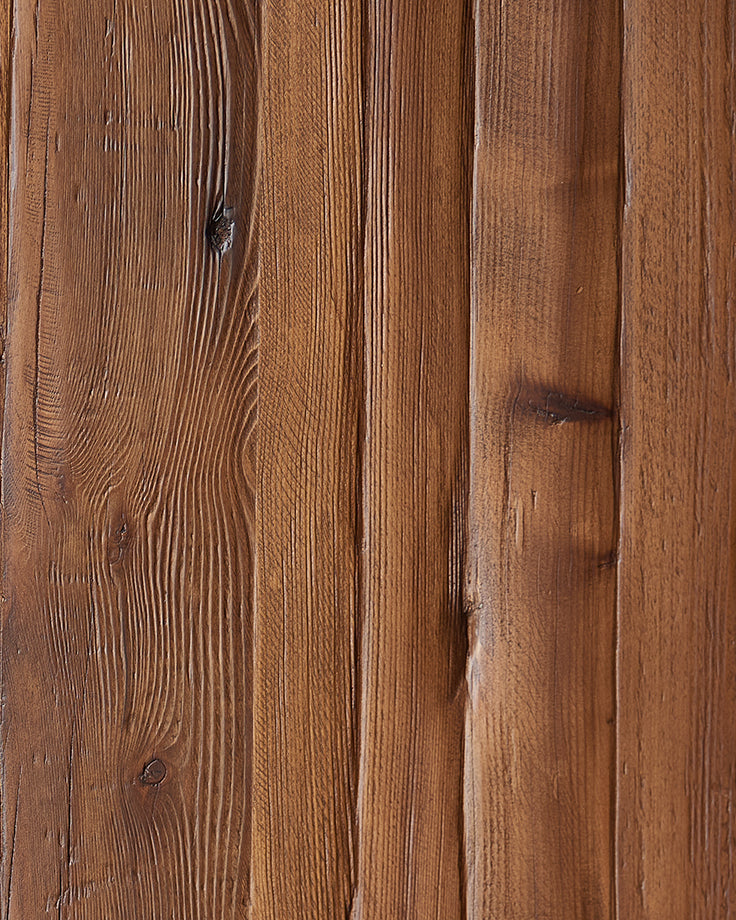 swatch of 100% Reclaimed Chinese Heritage Pine, a medium, bosc pear shade with earthy undertones