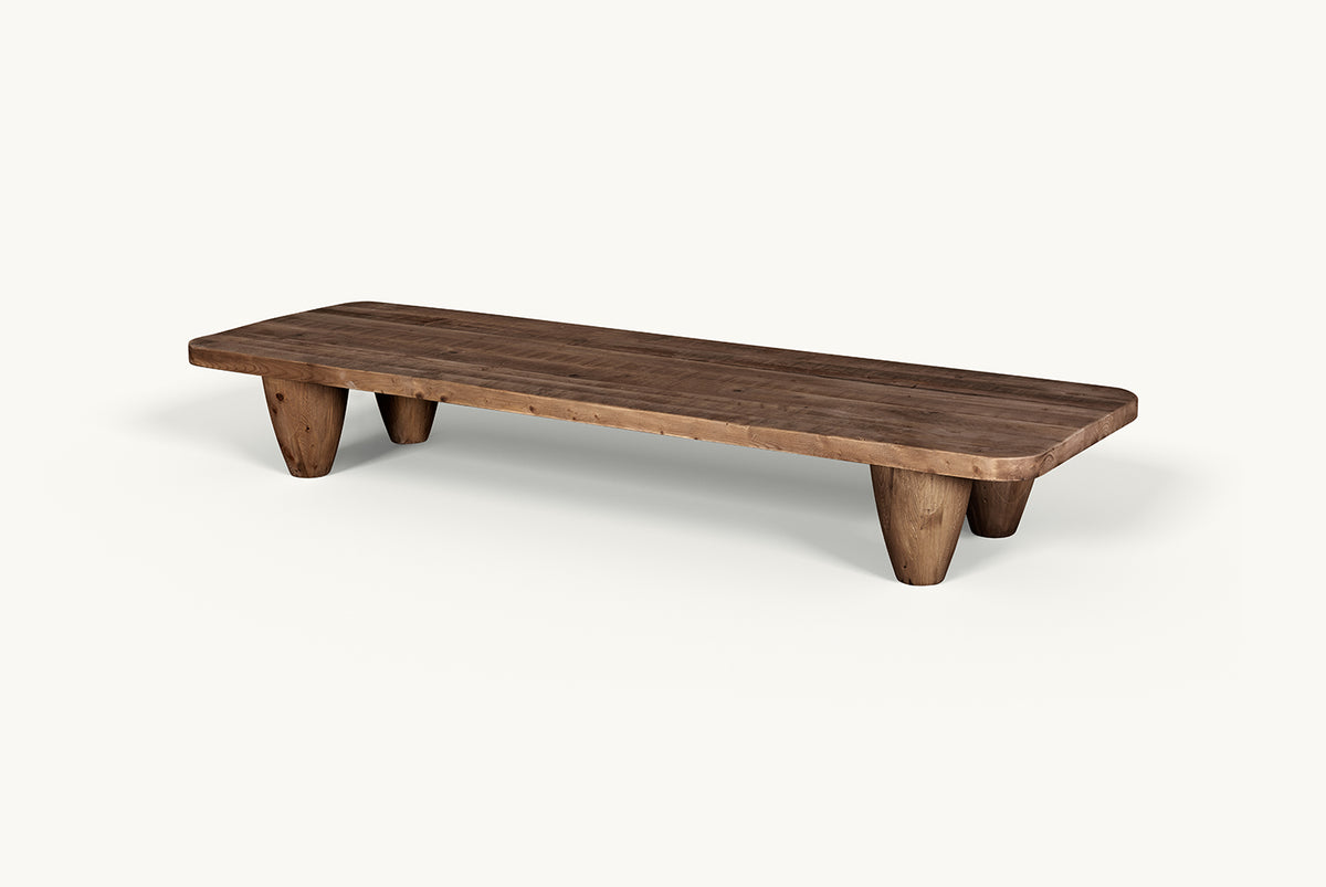 Pisces Coffee Table – Hand-Sanded Red Oak – Sixpenny