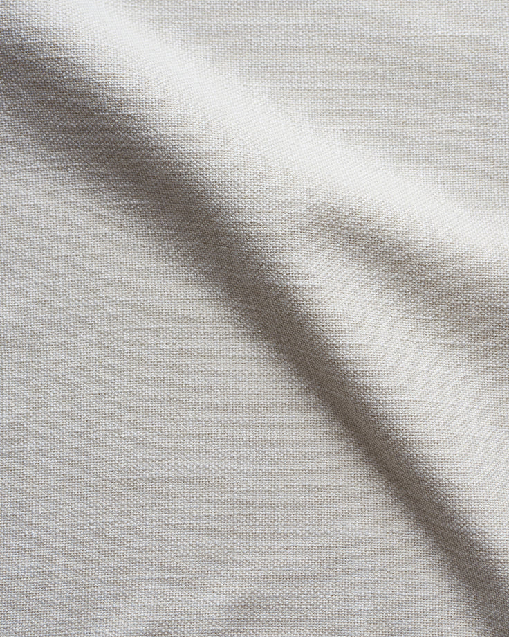 Young Coconut, a powdery white Recycled Poly Linen