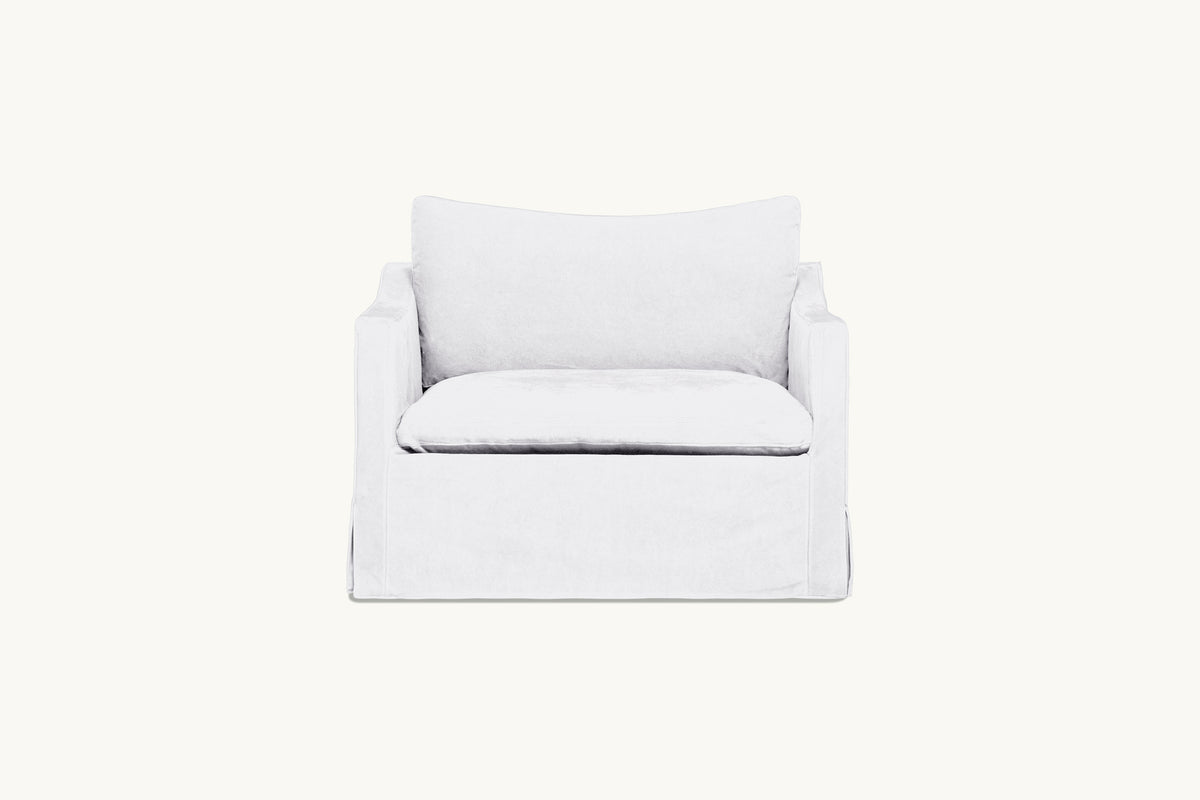 Linen slipcover online chair