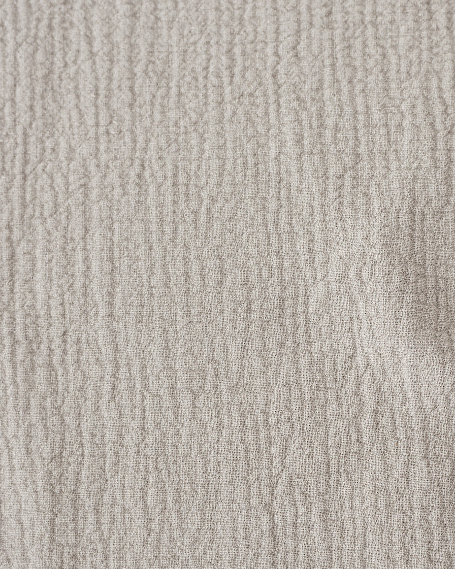 Swatch of Blanched Almond, a warm greige Washed Cotton Linen