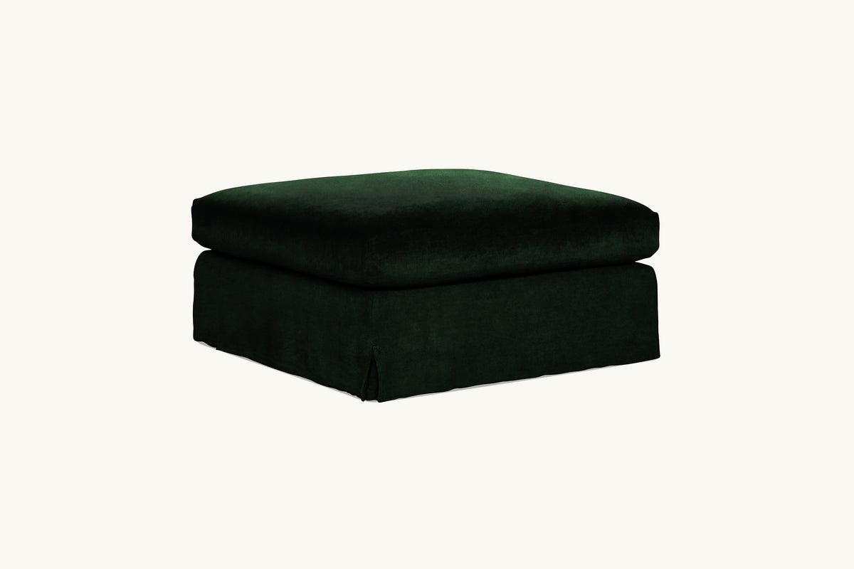 Esmé Ottoman Slipcover Customizable and Washable Sixpenny
