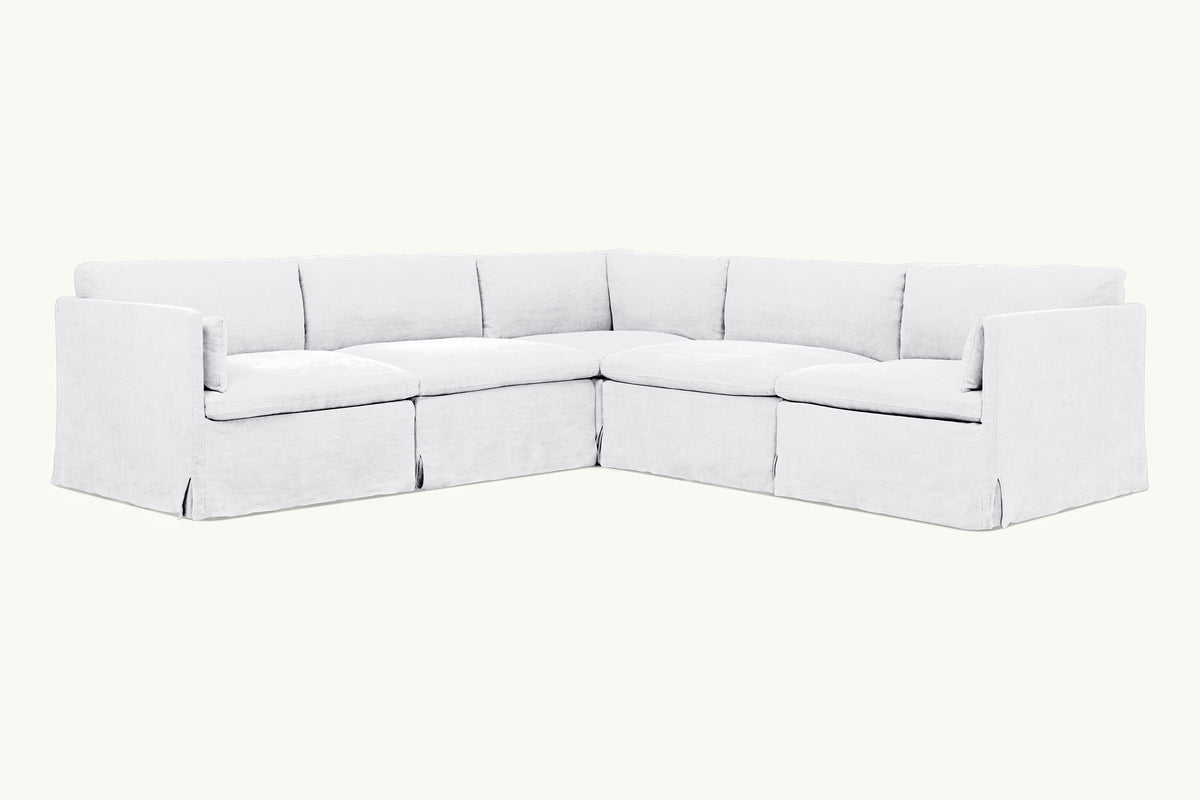 Gabriel Corner Sectional Sofa Slipcover – Washable – Sixpenny