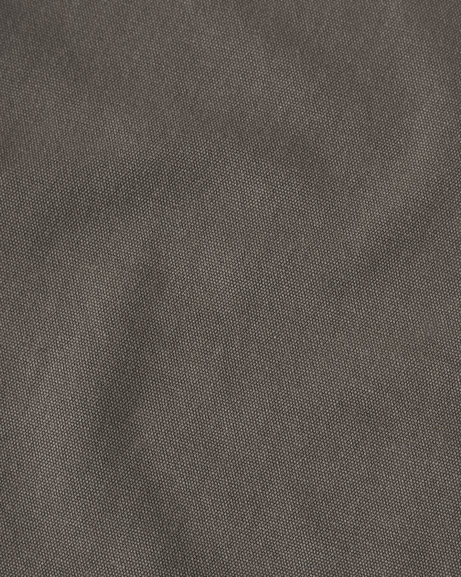 Swatch of Moon Dust, a dark charcoal grey Cotton Canvas