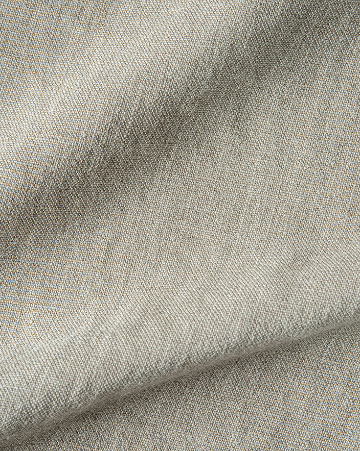 Swatch of Cracked Pepper, a medium grey-beige Light Weight Linen