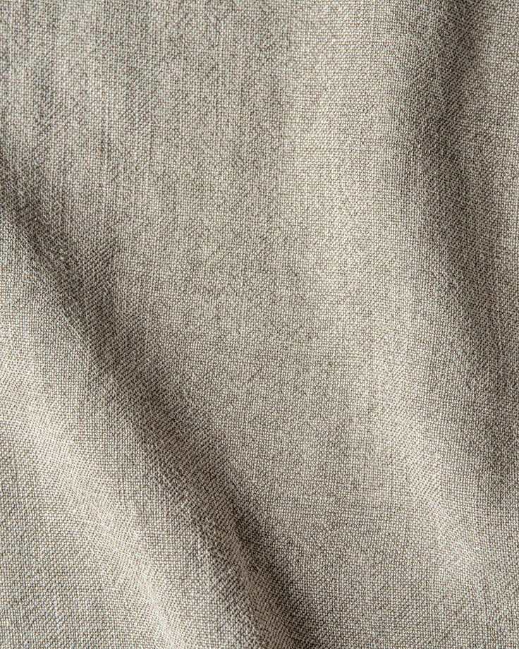 Swatch of Oat Flour, a medium taupe Light Weight Linen
