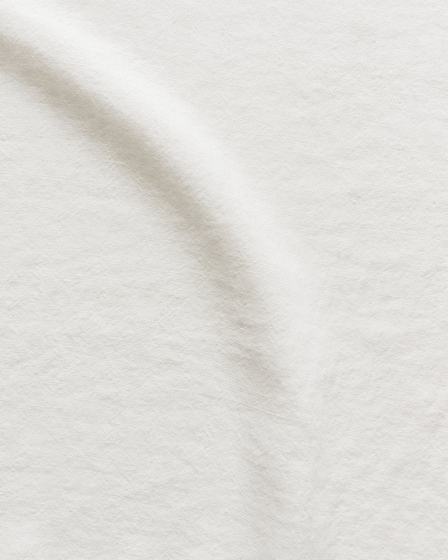Swatch of Water Lily, a white Light Weight Linen with warm undertones