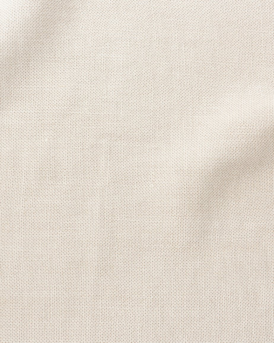 Swatch of Warm Oatmeal, a light warm beige Medium Weight Linen