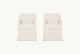 Slide #3 Front view of Amelia Dining Chair in Corn Silk, a light beige Washed Cotton Linen