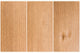 Slide #5 Three swatches of Tinted Oak wood, showing the graining pattern of the golden, wheat-colored 100% American red oak