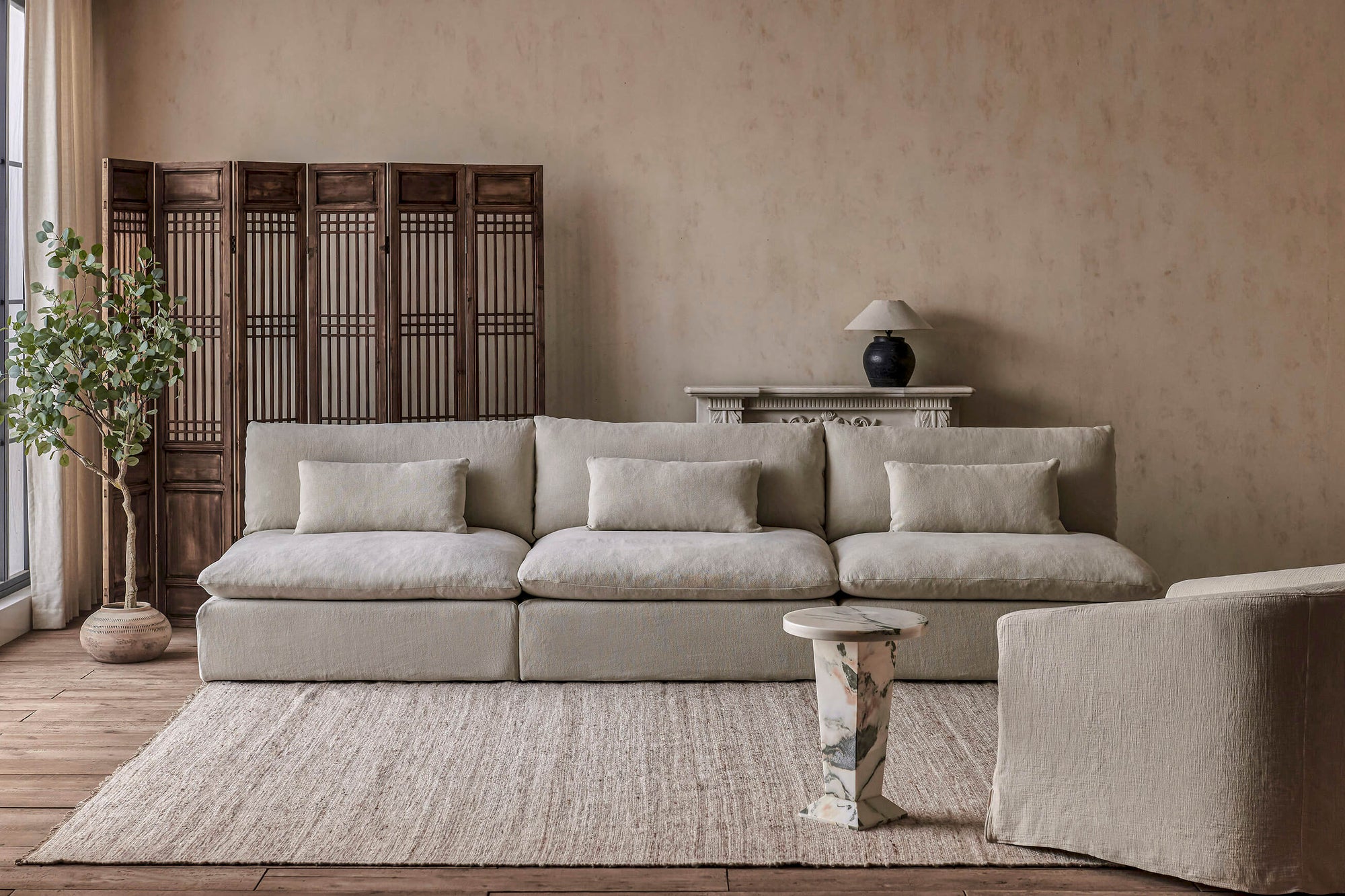 Aria Grande Sectional Sofa – Deep Comfort – Sixpenny
