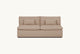 Slide #2 Front view of Aria Queen Sleeper Sofa in Golden Reed, a sandy brown Recycled Poly Linen