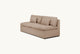 Slide #4 Angled view of Aria Queen Sleeper Sofa in Golden Reed, a sandy brown Recycled Poly Linen