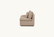Slide #8 Side view of Aria Queen Sleeper Sofa in Golden Reed, a sandy brown Recycled Poly Linen