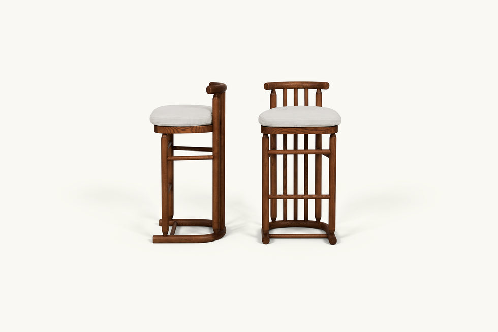Bene 2-Piece Dining Stools – Historic Charm – Sixpenny