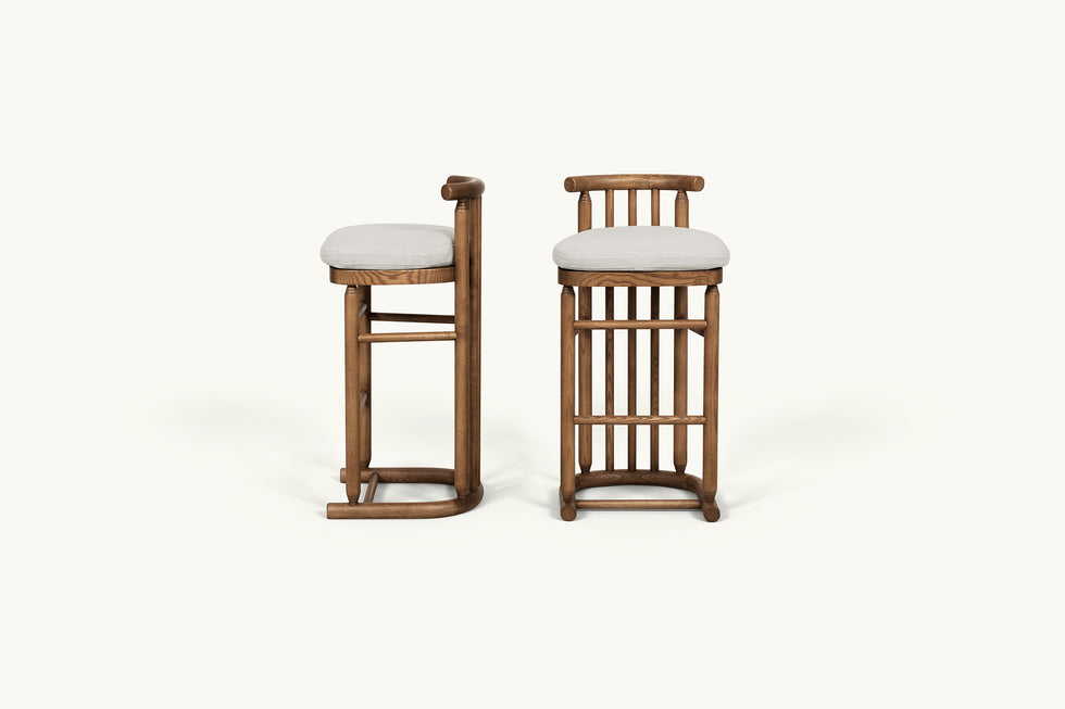 Bene 2-Piece Dining Stools – Historic Charm – Sixpenny