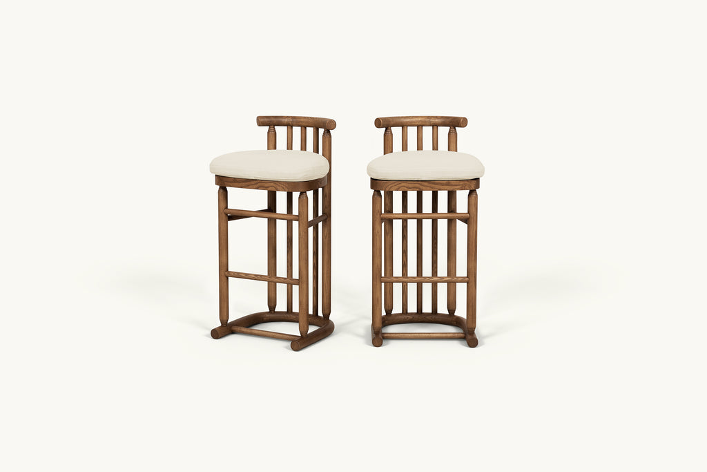 Bene 2-Piece Dining Stools – Historic Charm – Sixpenny