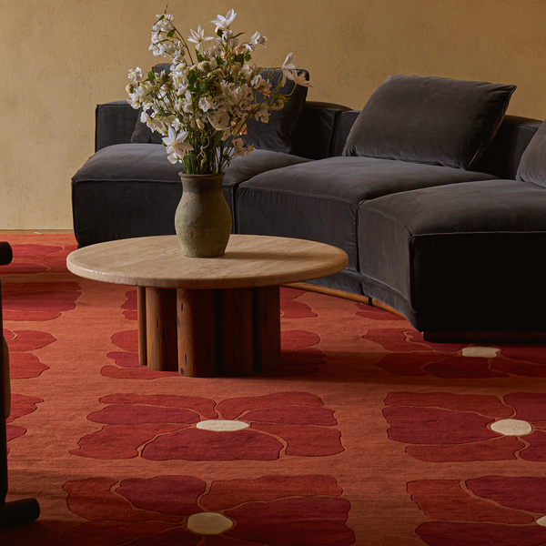 Blossom Rug – Plush Patterened New Zealand Wool – Sixpenny