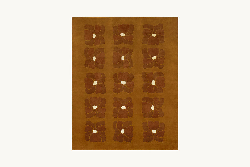 Blossom Rug – Plush Patterened New Zealand Wool – Sixpenny
