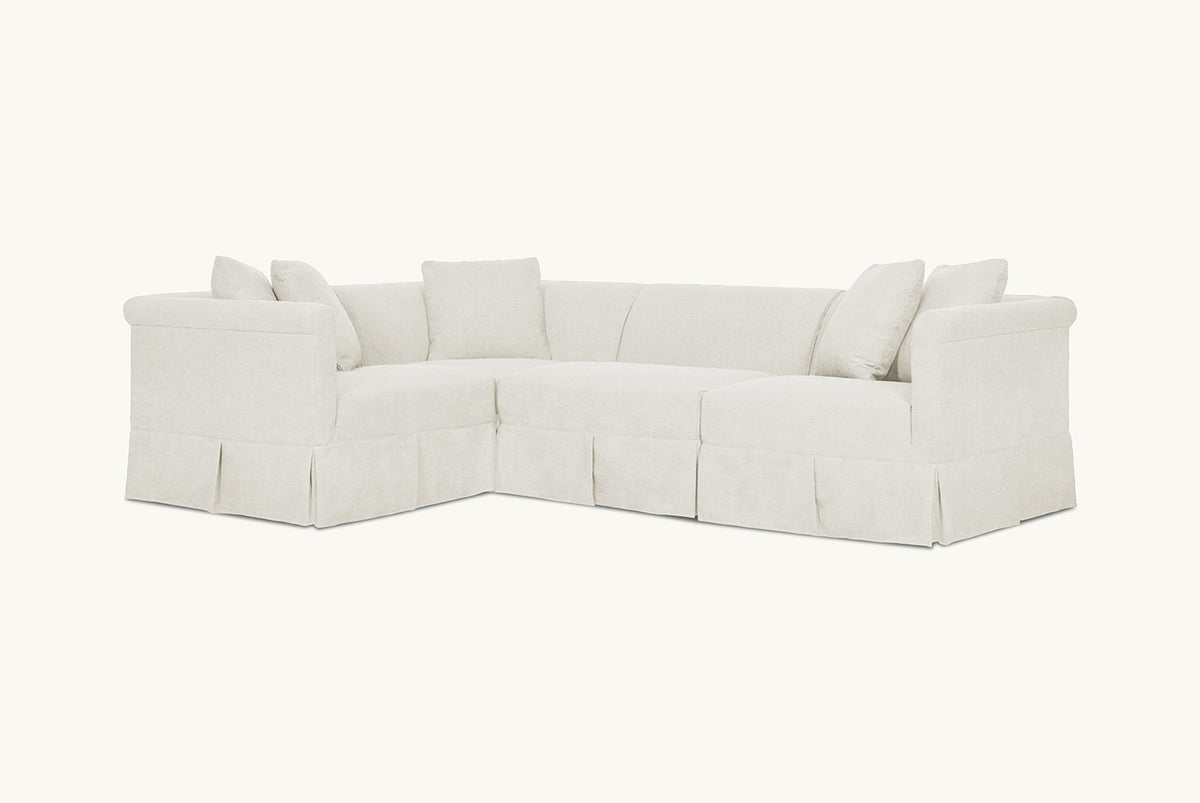 Dalia LShape Sectional Slipcover Only Customizable and Washable