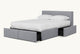 Slide #3 Devyn Storage Bed in Ink Cap, a medium cool grey Light Weight Linen