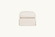 Slide #2 Elias Ottoman Slipcover Only in Corn Silk, a light beige Washed Cotton Linen