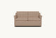 Slide #2 Esmé Sleeper Sofa in Golden Reed, a sandy brown Recycled Poly Linen in a closed state
