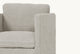Slide #6 Detail view of Gabriel Dining Chair in Jasmine Rice, a light warm greige Medium Weight Linen