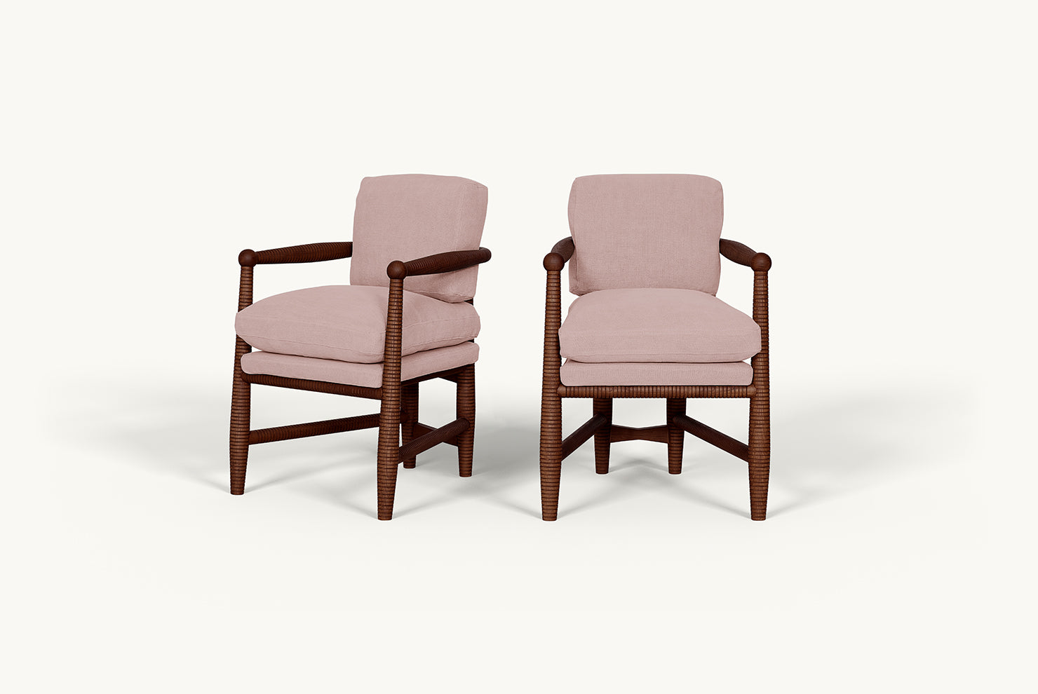 Gio 2-Piece Dining Chairs – Hand-Sanded American Wood – Sixpenny