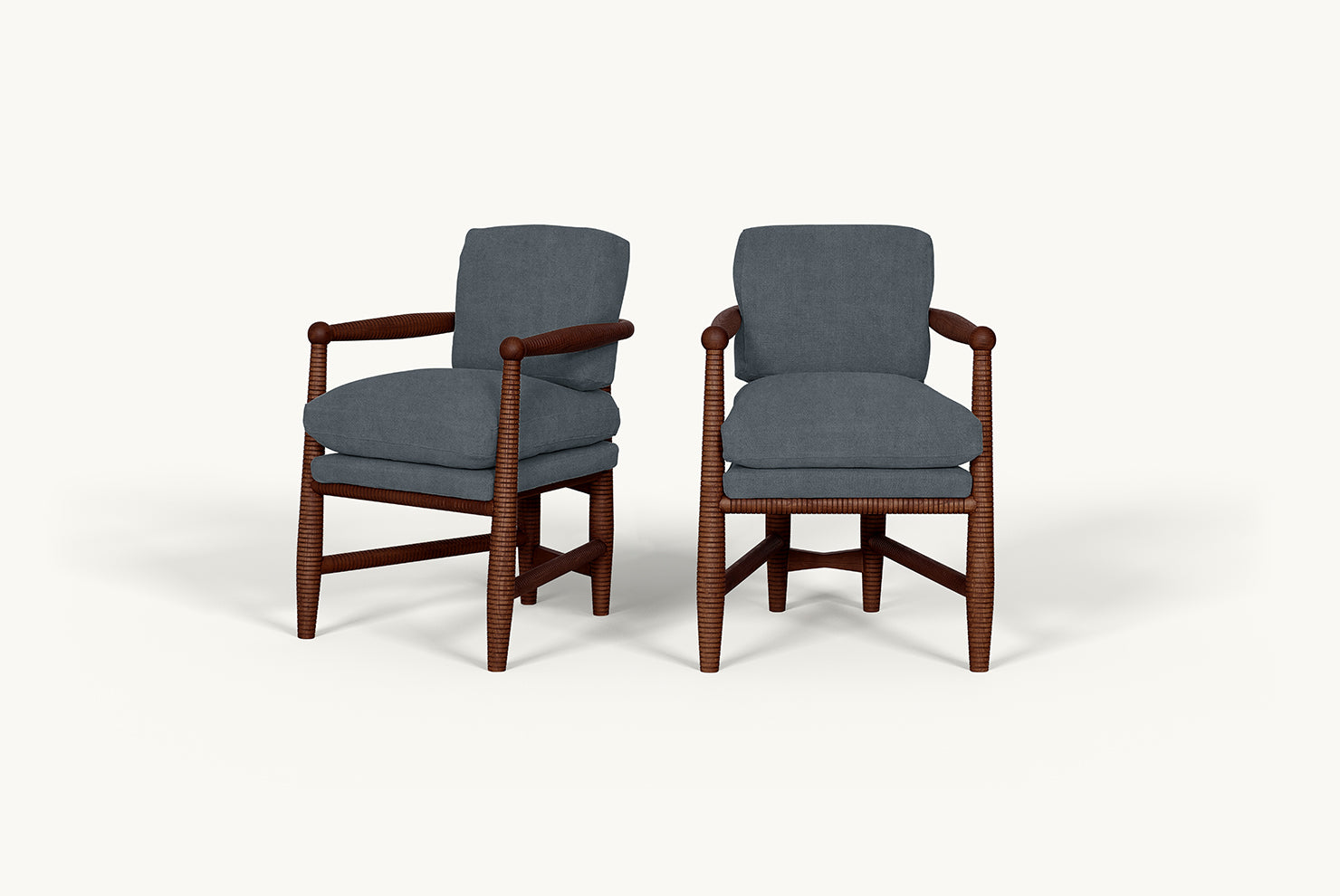 Gio 2-Piece Dining Chairs – Hand-Sanded American Wood – Sixpenny