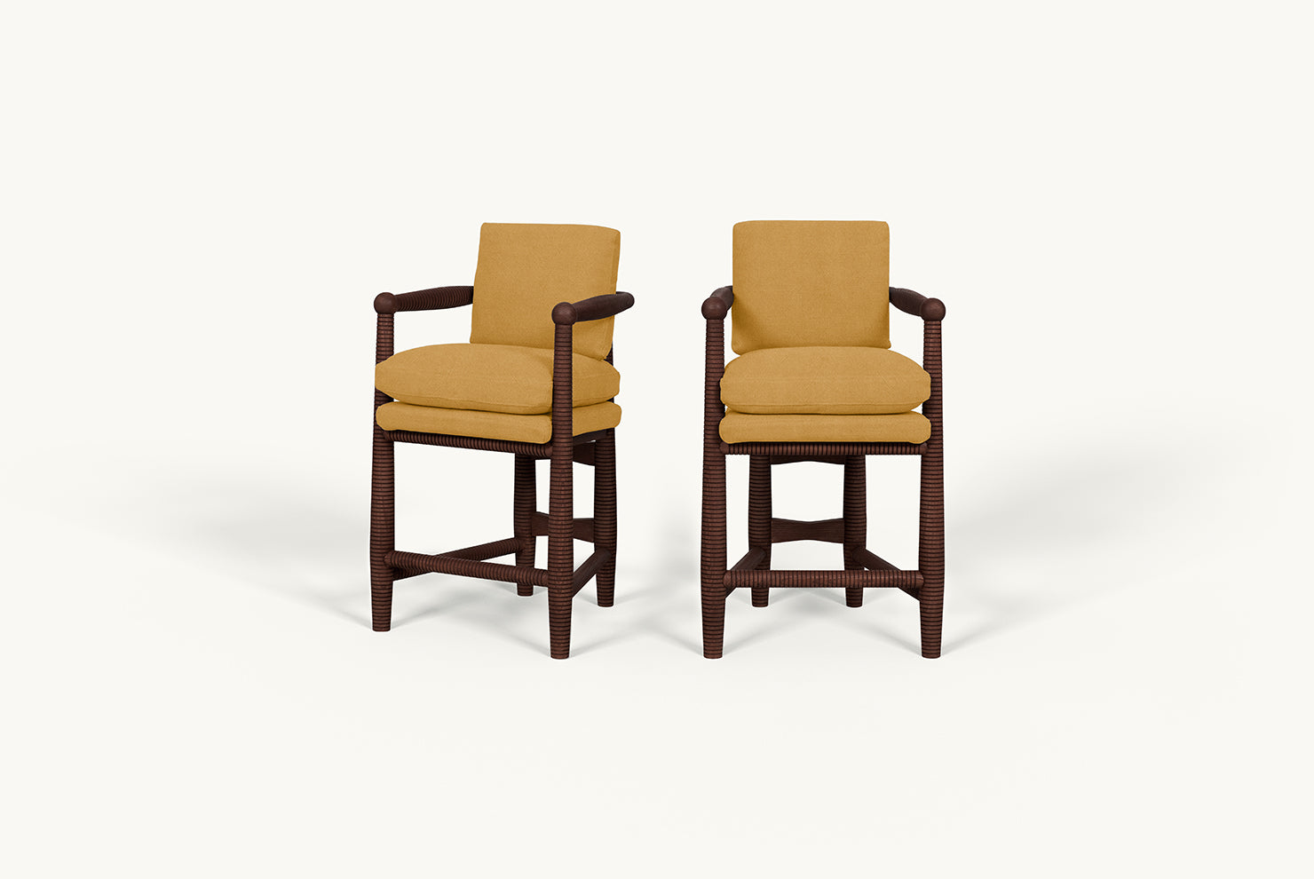 Gio 2-Piece Dining Stools – Hand-Sanded American Wood – Sixpenny Gio 2-Piece Dining Stools – Hand-Sanded American Wood – Sixpenny