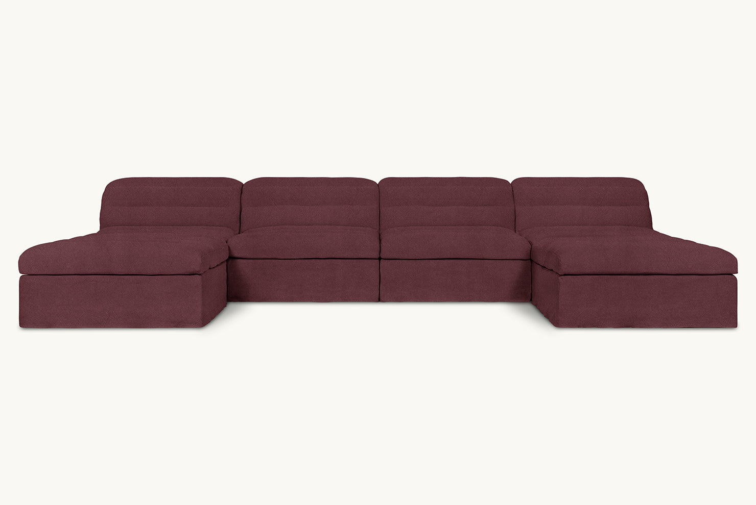 Juno U-Shape Sectional Sofa – Sculptural Comfort – Sixpenny