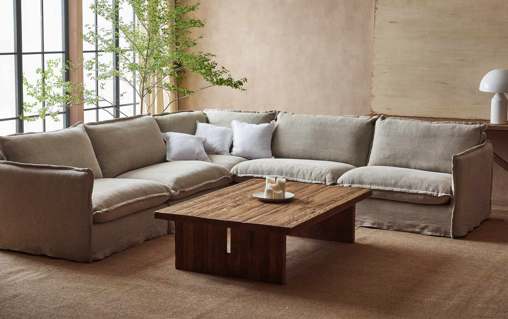Kai Coffee Table – Rustic Reclaimed Oak – Sixpenny