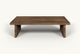 Slide #3 Front view of Kai Coffee Table in 100% Reclaimed Austrian Heritage Oak, a medium bosc pear shade with earthy undertones.