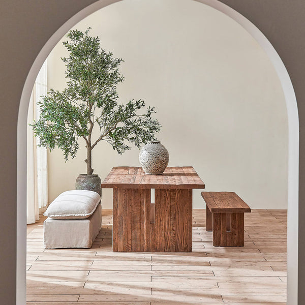 Kai Bench – Rustic Reclaimed Oak – Sixpenny Kai Bench – Rustic Reclaimed Oak – Sixpenny