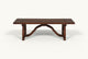 Slide #6 Front view of Leona Coffee Table in Dusky Pine, a deep, rich, molasses-colored 100% Chinese pine