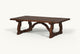 Slide #7 Angled view of Leona Coffee Table in Dusky Pine, a deep, rich, molasses-colored 100% Chinese pine