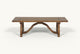 Slide #2 Front view of Leona Coffee Table in 100% Reclaimed Chinese Heritage Pine, a medium, bosc pear shade with earthy undertones