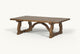 Slide #3 Angled view of Leona Coffee Table in 100% Reclaimed Chinese Heritage Pine, a medium, bosc pear shade with earthy undertones