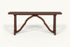Slide #8 Front view of Leona Console Table in Dusky Pine, a deep, rich, molasses-colored 100% Chinese pine