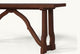 Slide #9 Detail view of Leona Console Table in Dusky Pine, a deep, rich, molasses-colored 100% Chinese pine